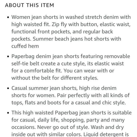 Women's jean shorts - Picture 4 of 6